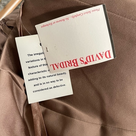 NWT Vintage x Michaelangelo Strapless Bustier Dress in Latte - Picture 11 of 12